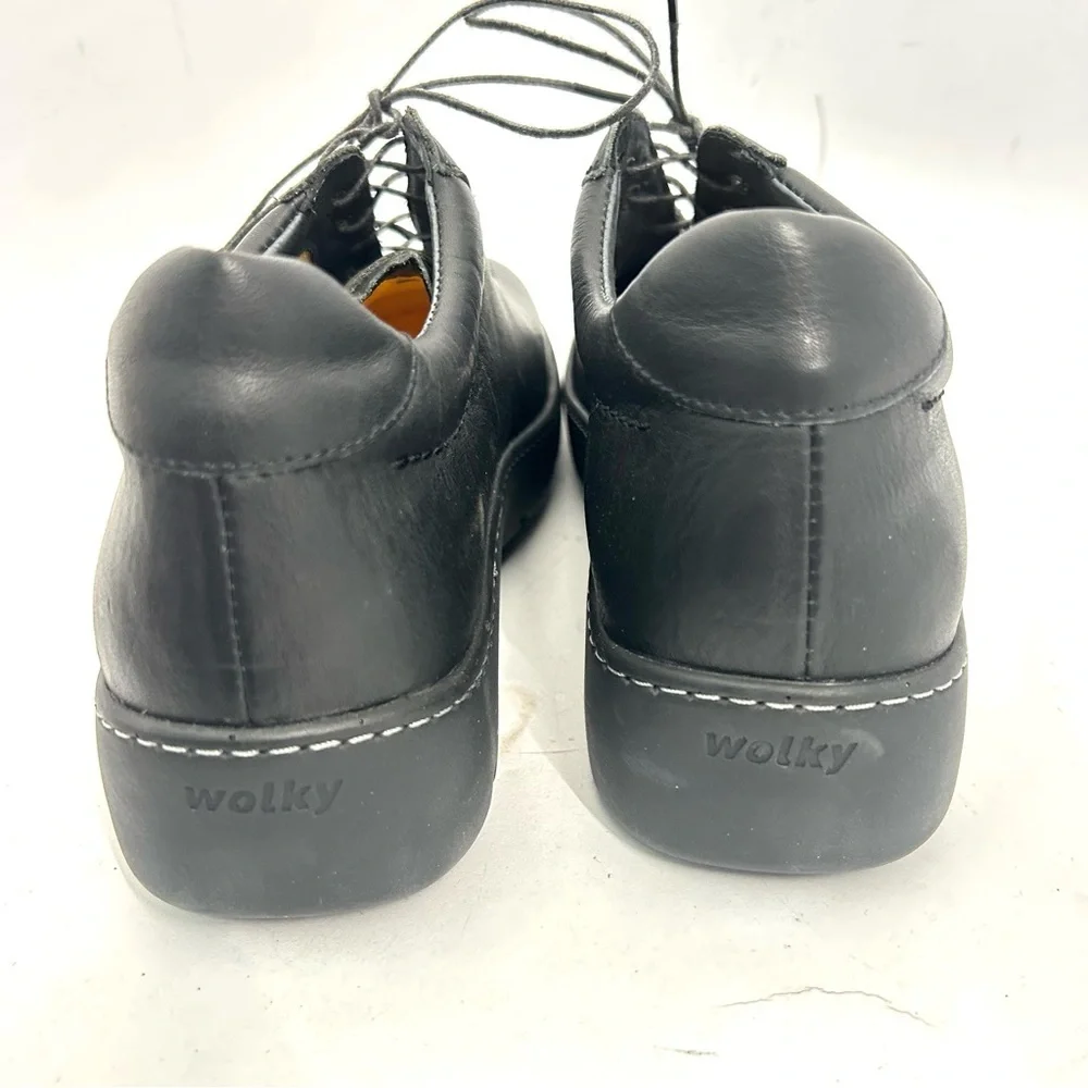 Wolky Women's Fantasy Lace-Up Leather Comfort Shoe Size EU 39 Us 8 NWOB